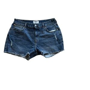 Denizen from Levi's Blue Distressed Jean Shorts